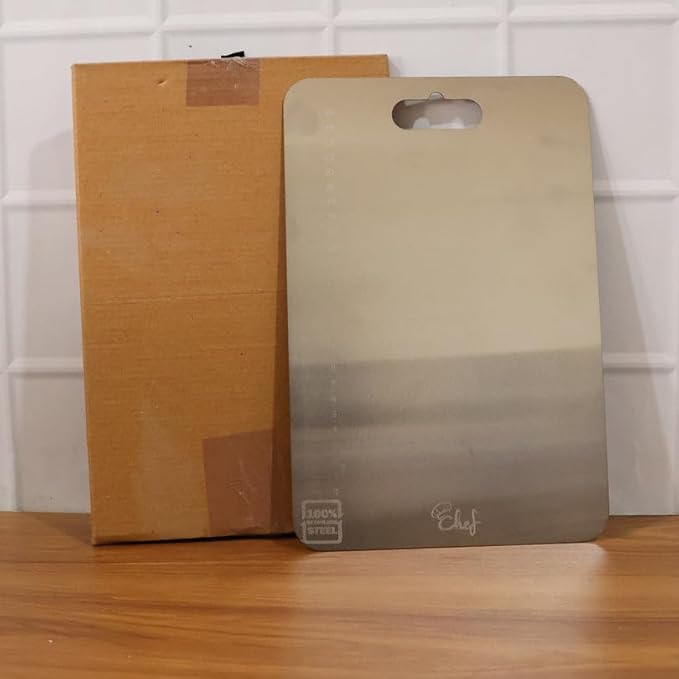 Stainless Steel Chopping Board, 24.5 x 35.5 cm
