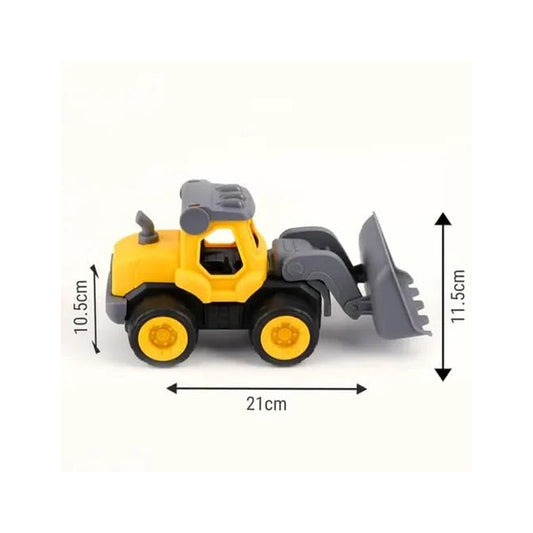 Assembly Construction Bulldozer, Multicolor, Plastic