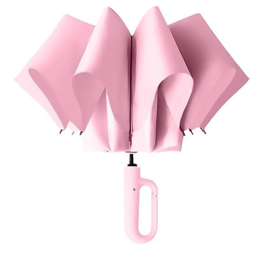 3-Fold Compact Travel Umbrella with Carabiner Handle