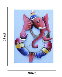 3D Colour Full Ganesha Wall Hangings, 25 Inch x 18 Inch