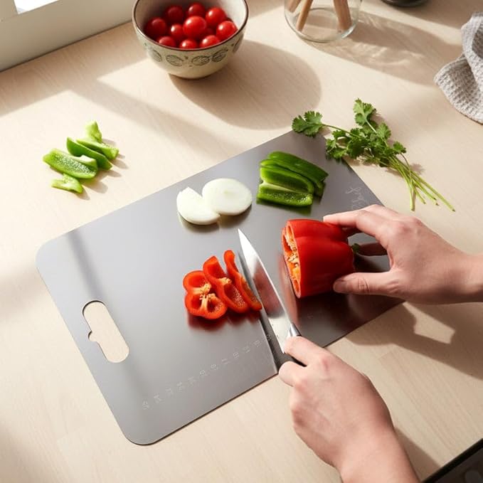 Stainless Steel Chopping Board, 24.5 x 35.5 cm