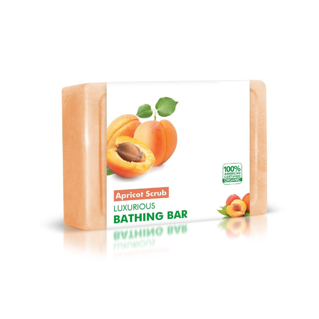 Apricot Scrub Luxurious Bathing Bar, 125 gm