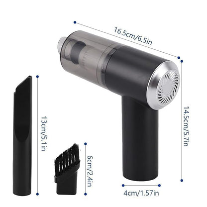 Portable Handheld Vacuum Cleaner – Cordless USB Rechargeable Car Vacuum with Powerful Suction