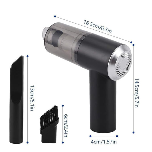 Portable Handheld Vacuum Cleaner – Cordless USB Rechargeable Car Vacuum with Powerful Suction