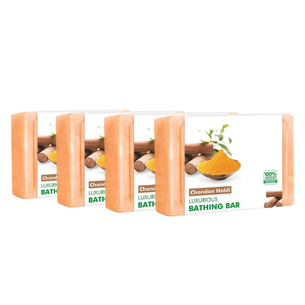 Chandan Haldi Luxurious Bathing Bar, 125 gm