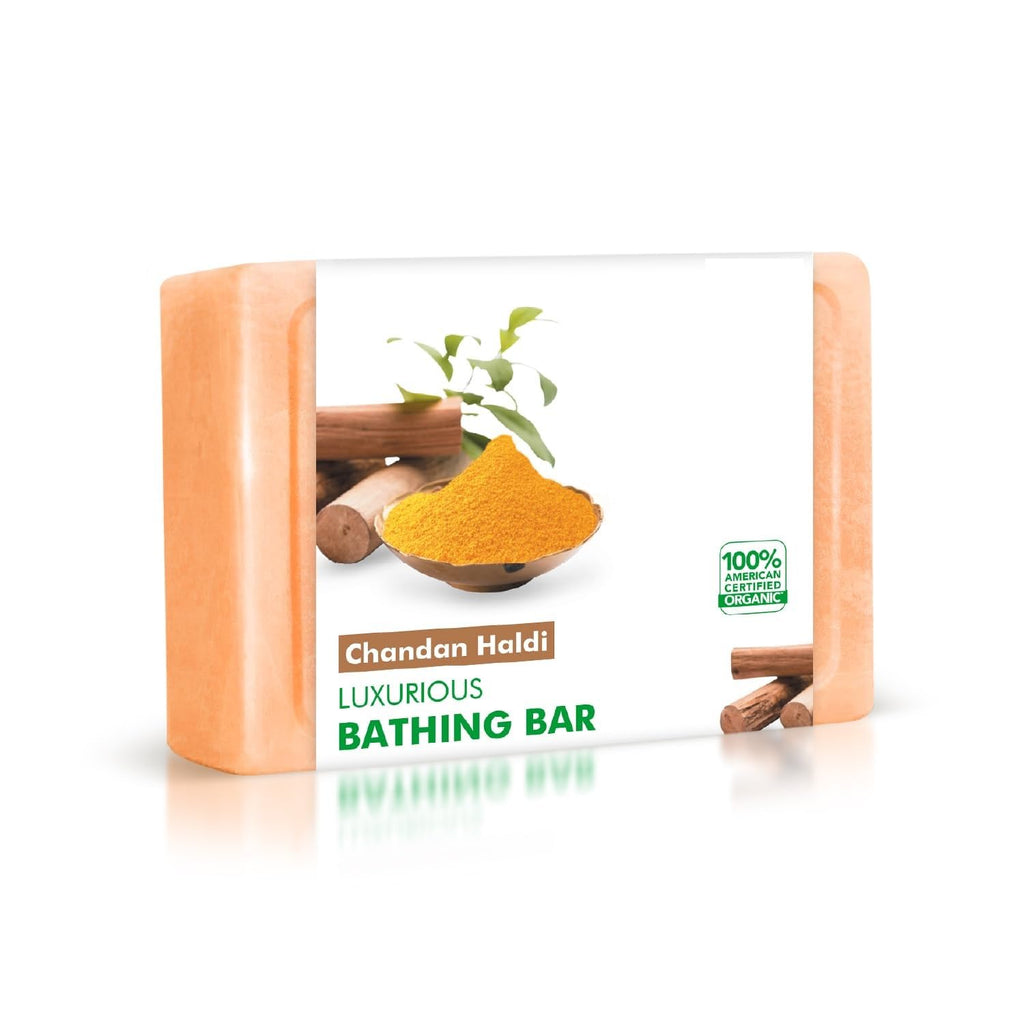 Chandan Haldi Luxurious Bathing Bar, 125 gm