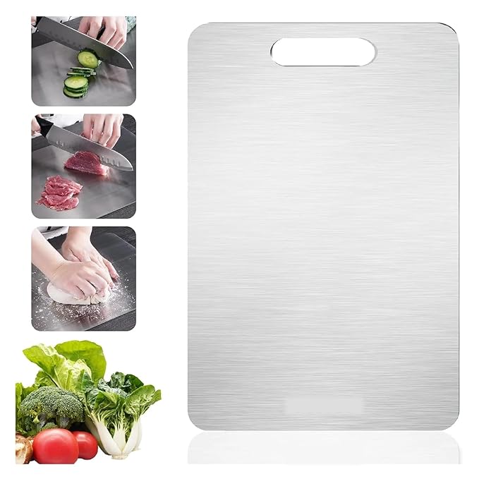 Stainless Steel Chopping Board, 24.5 x 35.5 cm