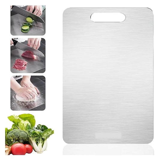Stainless Steel Chopping Board, 24.5 x 35.5 cm