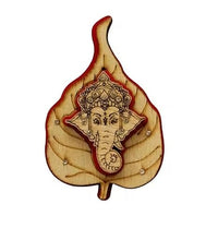 Wooden Shubh Labh Wall Hanging with Ganesh Design