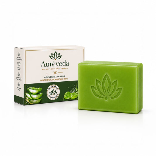Herbal Bath Bar Soap for Deep Cleansing & Skin Brightening 100g (Aloe Vera & Glycerine, 100g (Pack of 1)