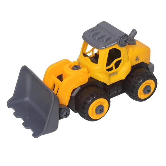 Assembly Construction Bulldozer, Multicolor, Plastic