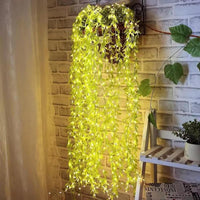 Baystore Artificial Leaf Curtain LED String Lights, 200 LEDs, 8 Modes