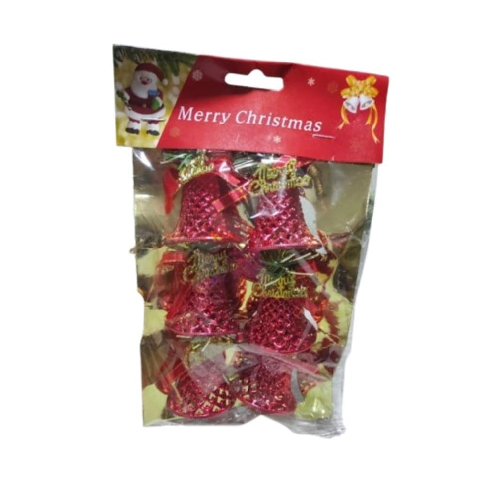 Christmas Jingle Bells, Red, Pack of 2