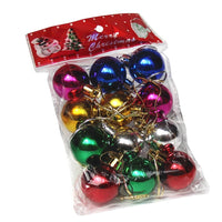 Christmas Tree Ornaments Balls, Multicolor, Pack of 3