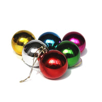 Christmas Tree Ornaments Balls, Multicolor, Pack of 3