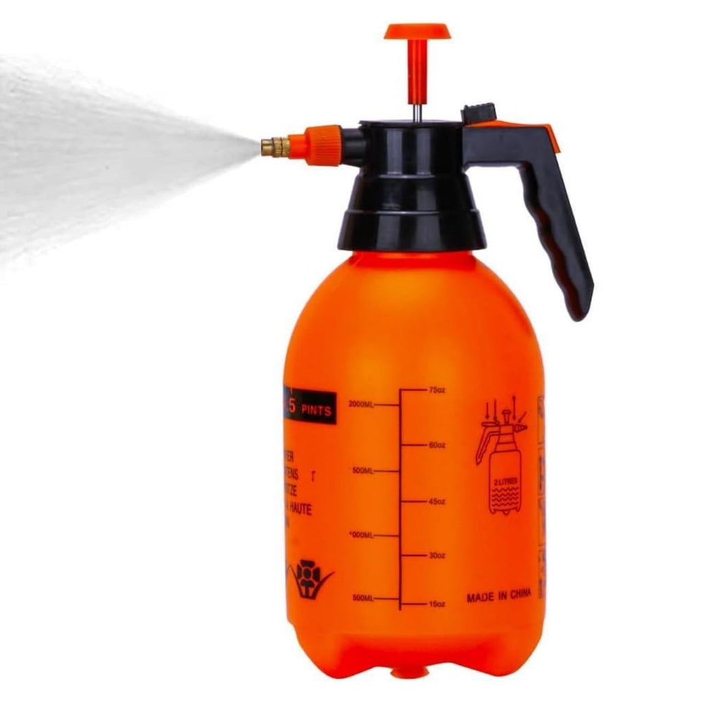 Pressure Spray Pump Bottle with Adjustable Nozzle, 2 Liter