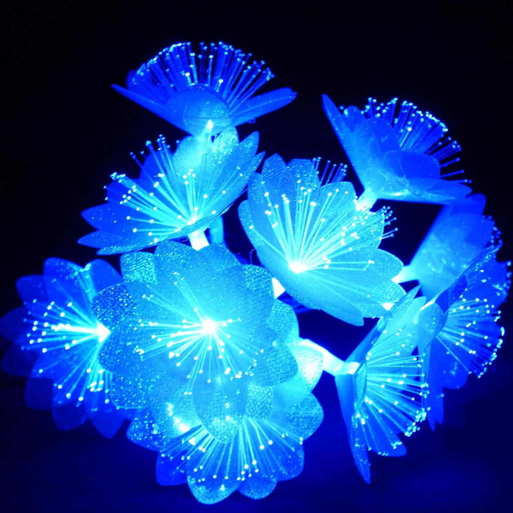 Baystore Blue Flower 3 Meter LED String Light, 14 Lights