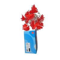 Red Flower LED String Lights, 3 Meter