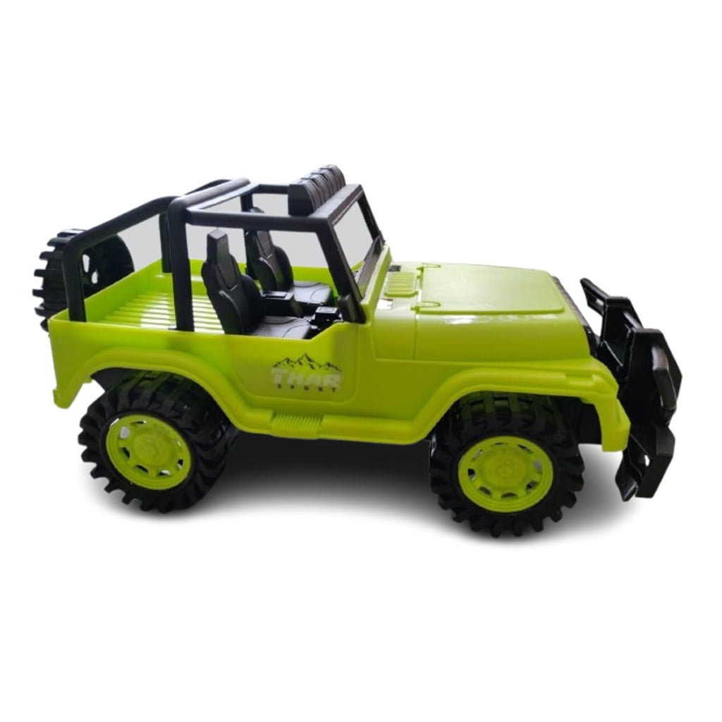 Thar Military Jeep Toy Car, Plastic, Multicolor