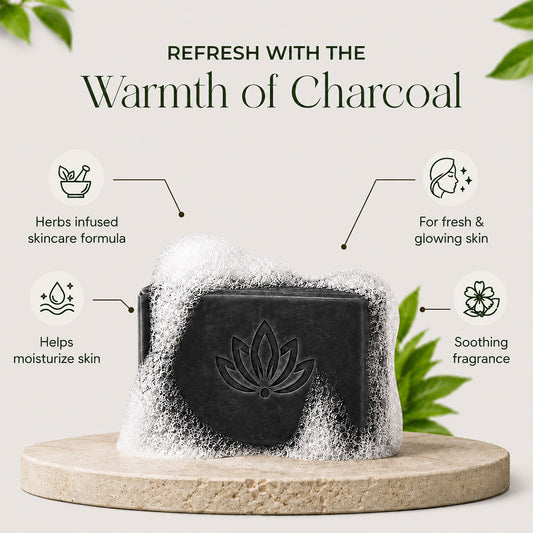 Herbal Bath Bar Soap for Deep Cleansing & Skin Brightening 100g (Charcoal & Multani Mitti, 100g (Pack of 1)
