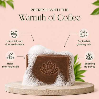 Herbal Bath Bar Soap for Deep Cleansing & Skin Brightening 100g (Coffee & Multani Mitti, 100g (Pack of 2)