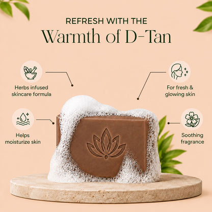 Herbal Bath Bar Soap for Deep Cleansing & Skin Brightening 100g (De-Tan Magic, 100g (Pack of 2)