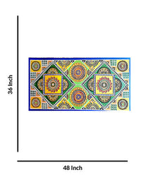 Decorative Mandala Intricate Patterns Lippan Art, 36 Inch x 48 Inch