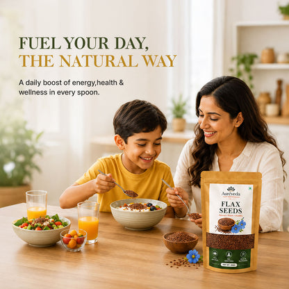 Aureveda 200g Premium Flax Seeds | Alsi Beej for Weight Loss, Hair Growth & Skin Care | High Protein, Omega 3 & Fibre Rich | Authentic Superfood from Bihar for Healthy Living & Daily Energy