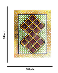 Geometric Harmony Lippan Art, 18 Inch x 24 Inch