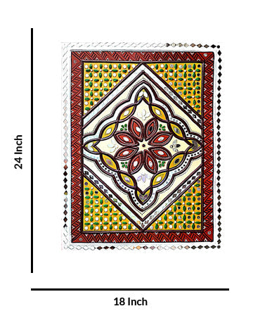 Intricate Mandala Tapestry Lippan Art, 18 Inch x 24 Inch