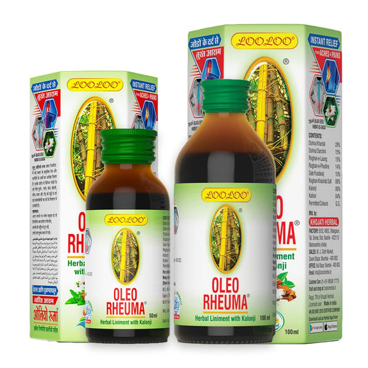 LooLoo Oleo Rheuma Liniment Oil Combo Pack, 100 ml/50 ml