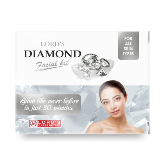 Lords Diamond Facial Kit For Glowing All Skin, 60 gm