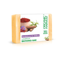 Sandalwood & Saffron Luxurious Bathing Bar, 125gm