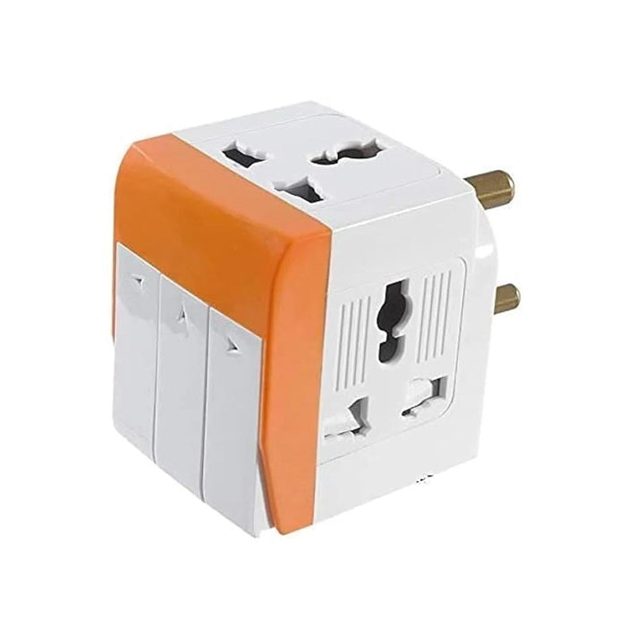 3 Pin Multi Plug Socket, 250 Volts, 5 AMPS