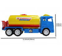 Oil Tanker Truck, Blue and Yellow, Plastic