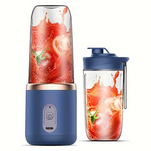 Portable Juicer Blender With Shaker Bottle, Multicolor, 400 ml Capacity