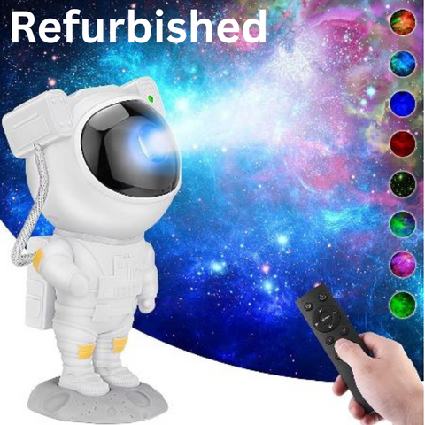 Refurbished Astronaut Galaxy Projector with Remote, Multicolor