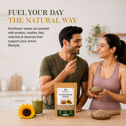 Aureveda Raw Sunflower Seeds 200g - Vitamin E Rich Super Seeds