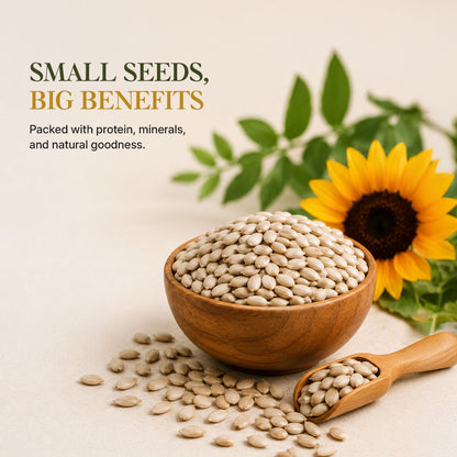 Aureveda Raw Sunflower Seeds 200g - Vitamin E Rich Super Seeds