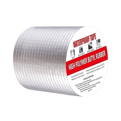 Waterproofing Adhesive Seal Tape, Silver, Aluminum