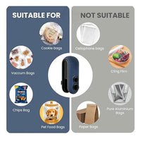 Sealing Machine USB Heat Sealer, Rechargeable, Multicolor